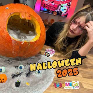 Zuzka si letos na Halloweena vyrobila… 😱 DÝNI, KTERÁ ZVRACÍ SLIZ! 💚 Jak to dopadlo a kolik Megaslizouna z @megamanie padlo...